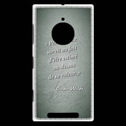 Coque Nokia Lumia 830 Survie valeur Vert Citation Oscar Wilde