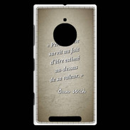 Coque Nokia Lumia 830 Survie valeur Sepia Citation Oscar Wilde