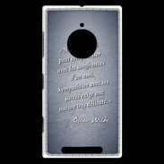 Coque Nokia Lumia 830 Sympathiser Bleu Citation Oscar Wilde