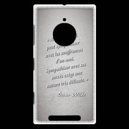Coque Nokia Lumia 830 Sympathiser Gris Citation Oscar Wilde