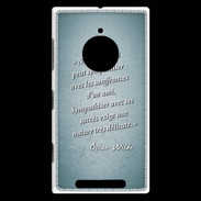 Coque Nokia Lumia 830 Sympathiser Turquoise Citation Oscar Wilde