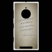 Coque Nokia Lumia 830 Tentation Sepia Citation Oscar Wilde