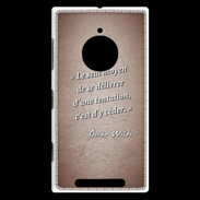 Coque Nokia Lumia 830 Tentation Rouge Citation Oscar Wilde