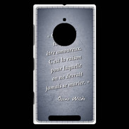 Coque Nokia Lumia 830 Toujours amoureux Bleu Citation Oscar Wilde