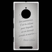 Coque Nokia Lumia 830 Toujours amoureux Gris Citation Oscar Wilde