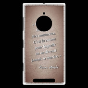 Coque Nokia Lumia 830 Toujours amoureux Rouge Citation Oscar Wilde