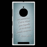 Coque Nokia Lumia 830 Toujours amoureux Turquoise Citation Oscar Wilde