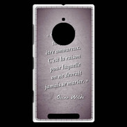 Coque Nokia Lumia 830 Toujours amoureux Violet Citation Oscar Wilde