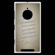Coque Nokia Lumia 830 Toujours amoureux Sepia Citation Oscar Wilde