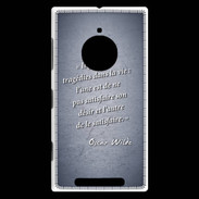 Coque Nokia Lumia 830 Tragédie Bleu Citation Oscar Wilde