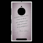 Coque Nokia Lumia 830 Tragédie Rose Citation Oscar Wilde
