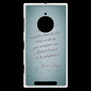 Coque Nokia Lumia 830 Tragédie Turquoise Citation Oscar Wilde