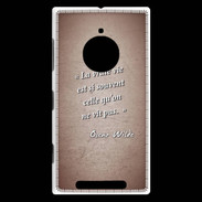 Coque Nokia Lumia 830 Vrai vie Rouge Citation Oscar Wilde