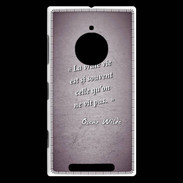 Coque Nokia Lumia 830 Vrai vie Violet Citation Oscar Wilde