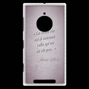 Coque Nokia Lumia 830 Vrai vie Rose Citation Oscar Wilde
