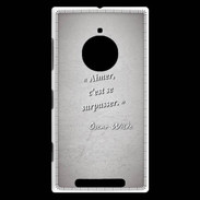 Coque Nokia Lumia 830 Aimer Gris Citation Oscar Wilde
