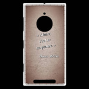 Coque Nokia Lumia 830 Aimer Rouge Citation Oscar Wilde
