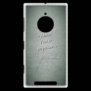 Coque Nokia Lumia 830 Aimer Vert Citation Oscar Wilde