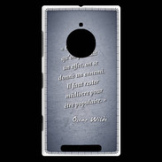 Coque Nokia Lumia 830 Chaque fois Bleu Citation Oscar Wilde
