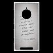 Coque Nokia Lumia 830 Chaque fois Gris Citation Oscar Wilde