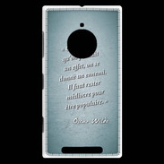 Coque Nokia Lumia 830 Chaque fois Turquoise Citation Oscar Wilde