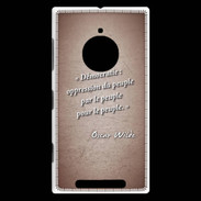 Coque Nokia Lumia 830 Démocratie Rouge Citation Oscar Wilde