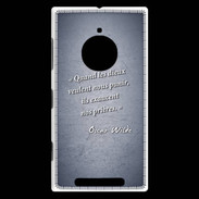 Coque Nokia Lumia 830 Dieux prières Bleu Citation Oscar Wilde
