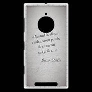 Coque Nokia Lumia 830 Dieux prières Gris Citation Oscar Wilde