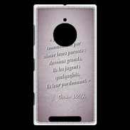 Coque Nokia Lumia 830 Dieux prières Rose Citation Oscar Wilde