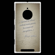 Coque Nokia Lumia 830 Dieux prières Sepia Citation Oscar Wilde