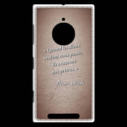 Coque Nokia Lumia 830 Dieux prières Rouge Citation Oscar Wilde