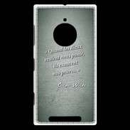 Coque Nokia Lumia 830 Dieux prières Vert Citation Oscar Wilde