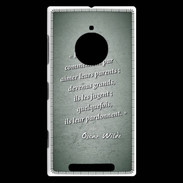Coque Nokia Lumia 830 Enfants parents Vert Citation Oscar Wilde