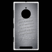Coque Nokia Lumia 830 Esprits légers Noir Citation Oscar Wilde