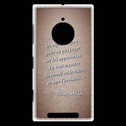 Coque Nokia Lumia 830 Esprits légers Rouge Citation Oscar Wilde