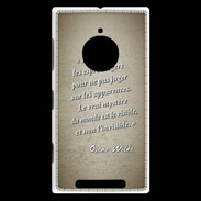 Coque Nokia Lumia 830 Esprits légers Sepia Citation Oscar Wilde