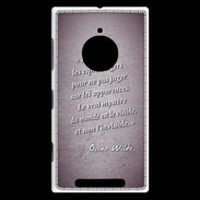 Coque Nokia Lumia 830 Esprits légers Violet Citation Oscar Wilde