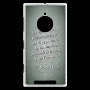 Coque Nokia Lumia 830 Esprits légers Vert Citation Oscar Wilde