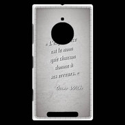 Coque Nokia Lumia 830 Expérience Gris Citation Oscar Wilde
