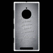 Coque Nokia Lumia 830 Expérience Noir Citation Oscar Wilde
