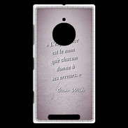 Coque Nokia Lumia 830 Expérience Rose Citation Oscar Wilde