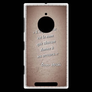 Coque Nokia Lumia 830 Expérience Rouge Citation Oscar Wilde