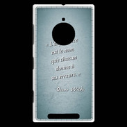 Coque Nokia Lumia 830 Expérience Turquoise Citation Oscar Wilde