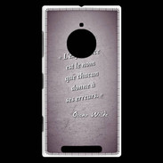 Coque Nokia Lumia 830 Expérience Violet Citation Oscar Wilde