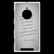 Coque Nokia Lumia 830 Femmes émotions Gris Citation Oscar Wilde