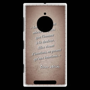 Coque Nokia Lumia 830 Femmes émotions Rouge Citation Oscar Wilde