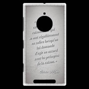 Coque Nokia Lumia 830 Homme animal Gris Citation Oscar Wilde