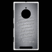 Coque Nokia Lumia 830 Homme animal Noir Citation Oscar Wilde