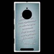 Coque Nokia Lumia 830 Homme animal Turquoise Citation Oscar Wilde