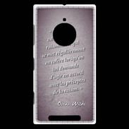 Coque Nokia Lumia 830 Homme animal Violet Citation Oscar Wilde